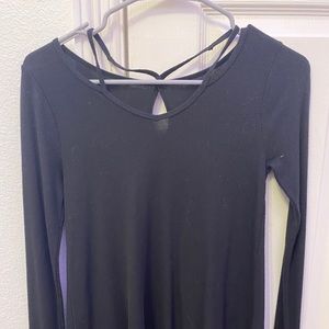 Black hollister long sleeve top